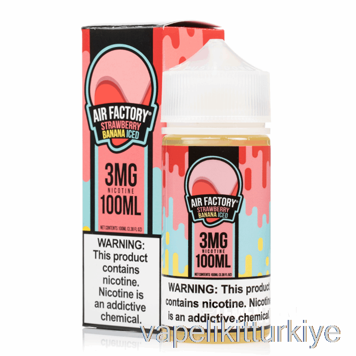 Vape Elektronik Sigara çilek Muz Buz - Hava Fabrikası - 100ml 0mg